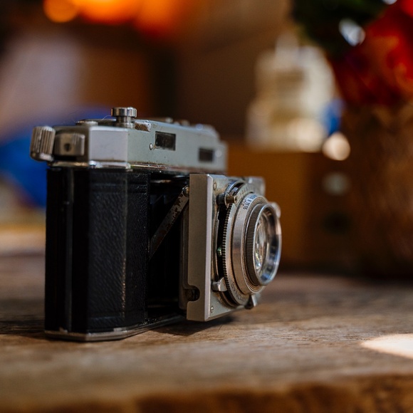 Ansco Karomat folding rangefinder 1950s 35mm film camera - Picture 6 of 9